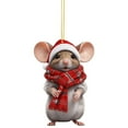 thumbnail image 5 of sruoe Christmas Tree Decorations, Christmas Gifts, Realistic, Topiary, Christmas Decorative Mouse for Christmas Day, 5 of 5