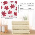 thumbnail image 3 of 6PCS Dish Towels and Dish Cloths Reuseable Dishcloths Sets for Washing Dishes, Cooking, Baking Size 11" x 11" Red Maple Leaves, 3 of 9