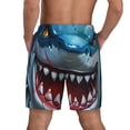 thumbnail image 2 of Lsque Mens Swim Trunks Cartoon Cute Shark Pattern - Bathing Suit Compression Liner - Beach Swim Shorts Swimwear - (S-3XL) - Stretch Quick Dry -, 2 of 9