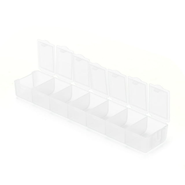 Divide Storage Box Finishing Box Container Rectangular Compact Sealed Packing Box Plastic Box Travel Masonry Painting 7 Grid Double Small Palettes