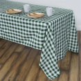 thumbnail image 4 of BalsaCircle 60" x 102" Gingham Checkered Polyester Tablecloth Green and White, 4 of 4