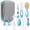 Blue, variant on Lictin Baby Grooming and Healthcare Kit, 15PCS Newborn Nursery Safety Set with Thermometer Nail Clipper Brush Comb, Baby Care Kit for Infant Toddlers Baby Boys Girls
