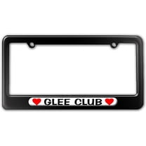 Glee Club Love with Hearts License Plate Frame