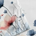 thumbnail image 5 of Floral Shower Curtain, Spring Flower Cloth Shower Curtains for Rustic Vintage Bathroom Decor, Spring Plant Shower Curtains Watercolor Floral Shower Curtain Cloth Set with Hooks, 60x72inch, Grey, 5 of 5