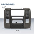 thumbnail image 3 of Dash Radio Bezel Climate Trim Panel Vent Fit For 2009-2012 Dodge Ram 1500 2500, 3 of 11