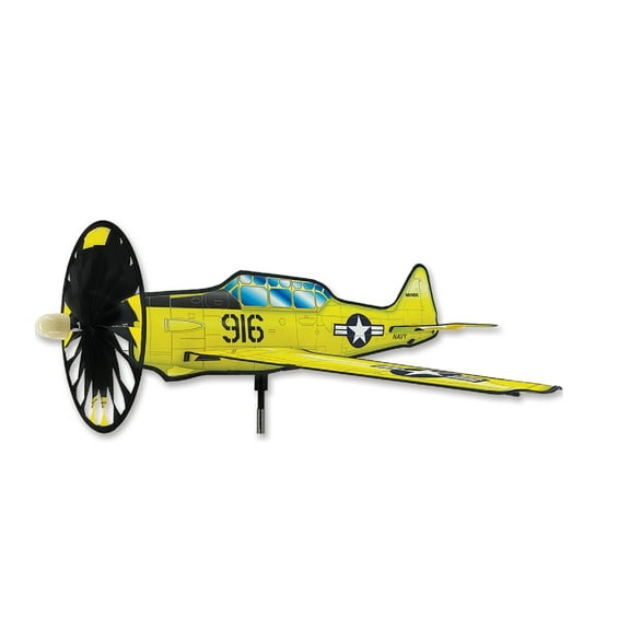Airplane Wind Spinner-Whirligig - Texan T6 - by Premier Kites - Lg. #26326