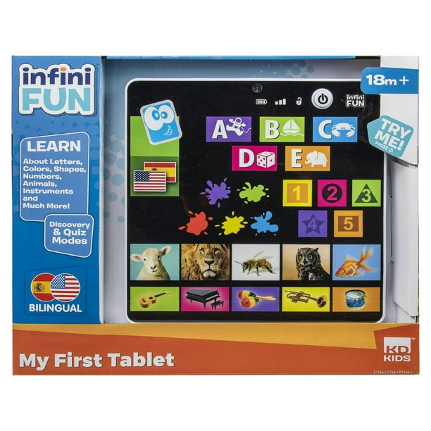 Infini Fun N Play Tablet for Shapes, Alphabet, Numbers - Preschool