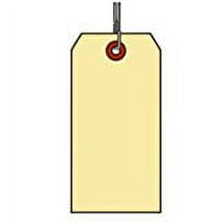 Shipping Tag, Med. Wt., MANILLA, Sz #1, Box of 1000, Wired
