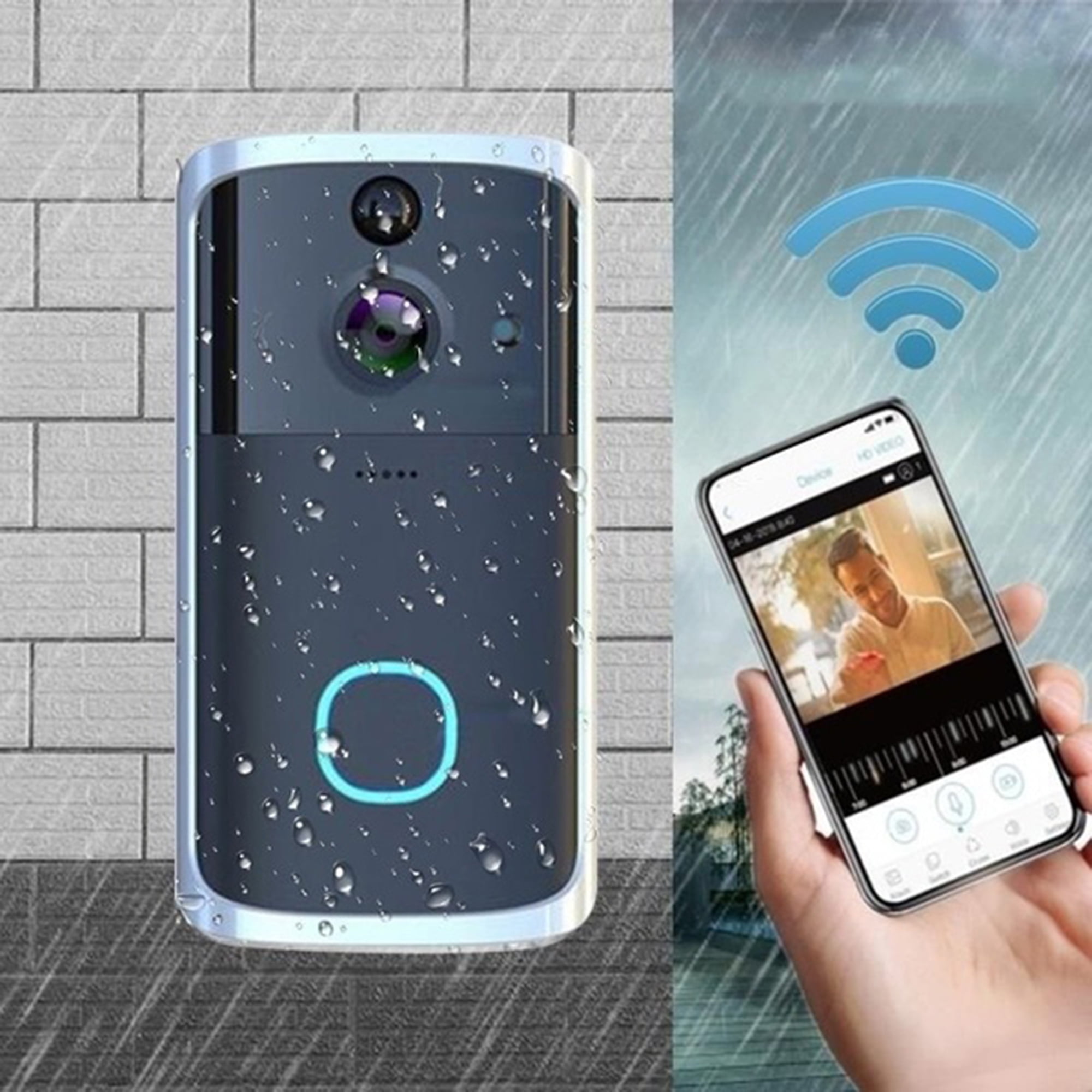 Wireless Wifi Smart Doorbell Video Camera APP Control Twoway