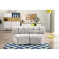 thumbnail image 2 of Meridian Furniture Limitless Cream Velvet Modular Loveseat, 2 of 8
