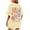 Beige, variant on Womens Pullover Oversized Graphic Baggy Summer Tops,Pink,XL