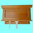 thumbnail image 2 of Renovators Supply Light Oak Wooden Raised High Tank Pull Chain Toilet Part Tank w/Screws, 2 of 6
