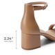 thumbnail image 4 of Sandalia DREAM PAIRS con Tacón Bajo y Ancho Nude Talle 9, 4 of 8