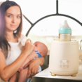 thumbnail image 2 of Baby Formula Mixer Electric Milk Shaker 4 Speed Adjustable Quickly Blending Baby Bottle Shaker with Night Light Function cream color, 2 of 4