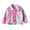 Pink, variant on Godderr 3M-6Y Toddler Baby Boys Girls Tie-Dye Outerwear,Kids Multicolor Unisex Lapel Long Sleeve Denim Jacket