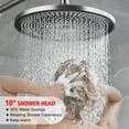 thumbnail image 5 of sumerain Rain Shower System, Brushed Nickel Shower Faucet Set with 10'' Rainfall Shower Head and 3 Settings Handhled Sprayer, 5 of 11