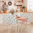 thumbnail image 2 of Colorful Christmas Tree Chair Covers Set of 8 Abstract Painting Pine Tree Forest Chair Back Covers Stretch Removable Washable Slipcovers Protector for Dining Room Kitchen Party Decor, 2 of 5