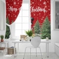 thumbnail image 5 of Fsddascl Red Snowman Christmas Blackout Curtains for Bedroom/Living Room, Thermal Insulated Kitchen Curtains, Xmas Tree Snowflake Gifts Grommet Darkening Window Treatment Drapes 27.5"x39"x2, 5 of 6