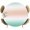 White, variant on Ombre Teal Green Round Tablecloth 55-60 Inch Round Fitted Table Cloth with Elastic Edge, Modern Abstract Art Gradient Waterproof Table Cover Protector for Outdoor Picnic Party Dining