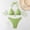 Green, variant on Womens Bikini Triangle Halter Swim Suits 2 Piece Summer Tie Side Swimsuits L
