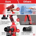 thumbnail image 4 of Paint Sprayer, 650W HVLP Electric Spray Paint Gun, 900ML, 3 Spray Patterns, Paint Sprayer for Home Outdoors Furniture Cabinets Fence Garden Chairs Walls, 4 of 8