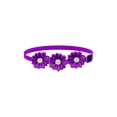 thumbnail image 2 of Pet Bow Tie Collar with Rhinestone Flower, Adjustable Glitter Sparkly Party Wedding Accessory for Cats Dogs, Polyester, Neck 28–42 cm, 14 x 4 cm, 2 of 6