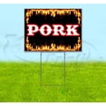 thumbnail image 1 of Pork (18" x 24") Yard Sign, Includes Metal Step Stake, 1 of 6