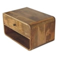 thumbnail image 6 of Artisan Furniture Solid Wood Large Floating Curve Open Slot Bedside, 6 of 9