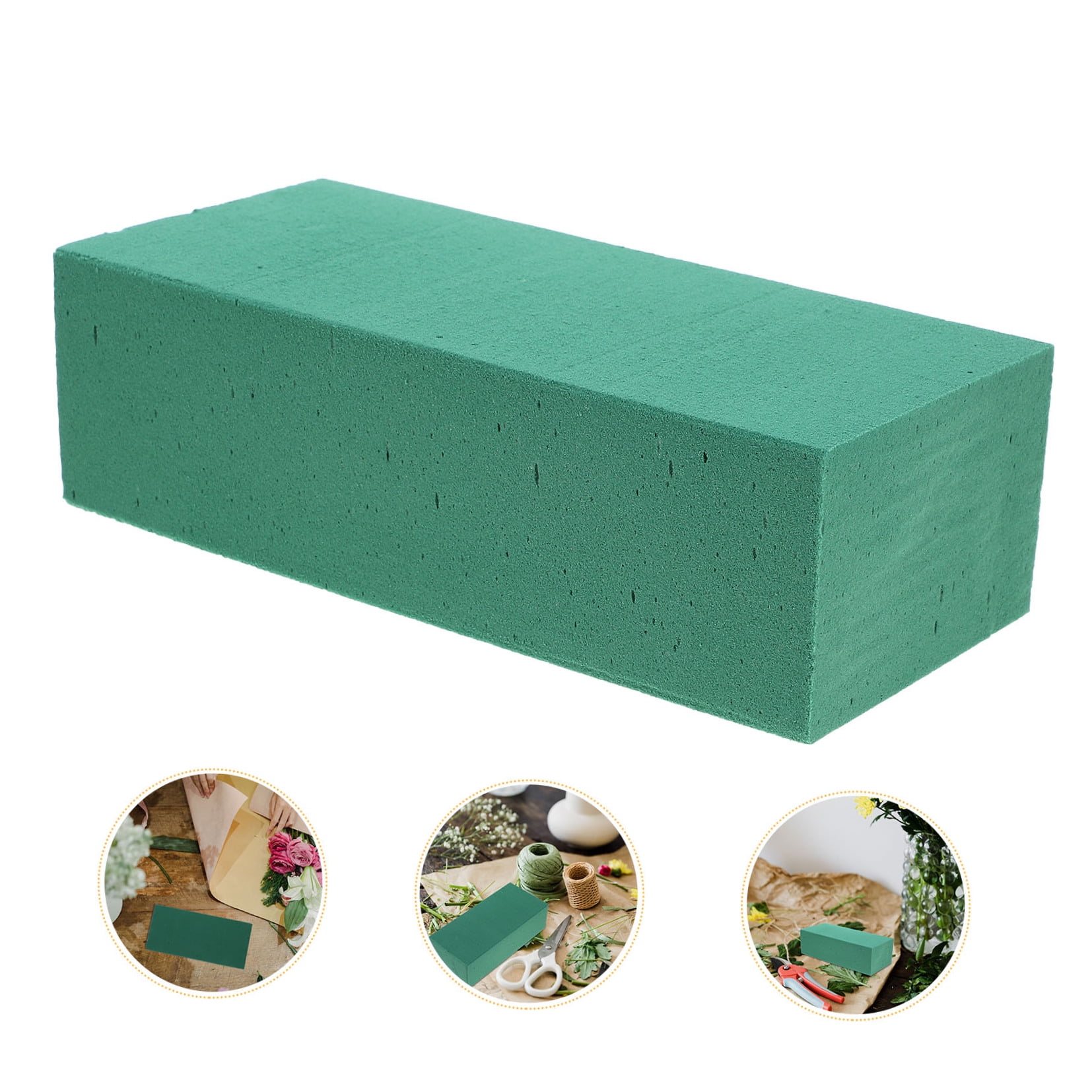 HOOWIFFY Reinforced Green Floral Mud with Water Absorption for Home Decor and Gardening Use