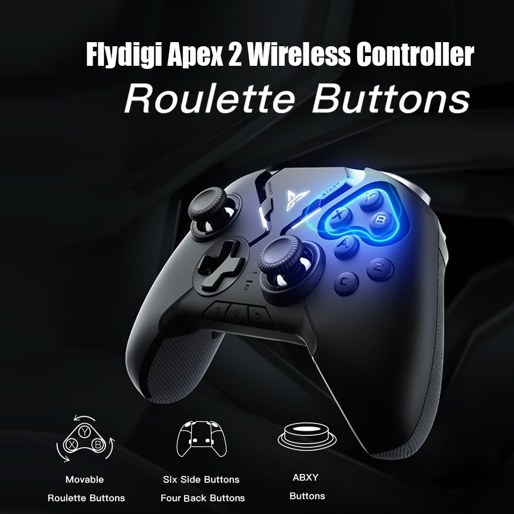 Youpin Global Flydigi Apex 2 Gamepad Handle Automatic Game Codm Dnf Aid Mobile Wireless Gaming Controller With Phone Holder For Mobile Phone Computer Pc Walmart Com