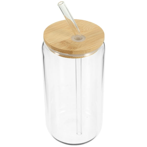 CowanMic 500 ML Clear Straw Glass Tumbler Glasses