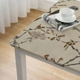 thumbnail image 4 of HAOXIT  Spring Summer Tablecloth Rectangular, Birds Branch Floral Table Cover for Party Picnic Dinner Decor 36*36, 4 of 7
