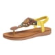 thumbnail image 1 of Sandalias Planas con Correas de Tobillo Bohemian Beaded Toe Post Sandalias para Mujeres, Correa Elástica Zapatos Casuales para el Uso de la Playa de Verano, 1 of 8
