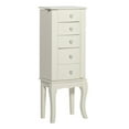thumbnail image 2 of Pemberly Row Contemporary Wood Jewelry Armoire in White, 2 of 13
