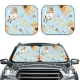 thumbnail image 2 of Goofa Cute Gnome Bee Collects Honey Pattern 2 Piece Car Windshield Sun Shade Foldable | Front Windshield Shade for Sun, Heat and UV Rays | Sunshade for Car Front Window-Medium, 2 of 7
