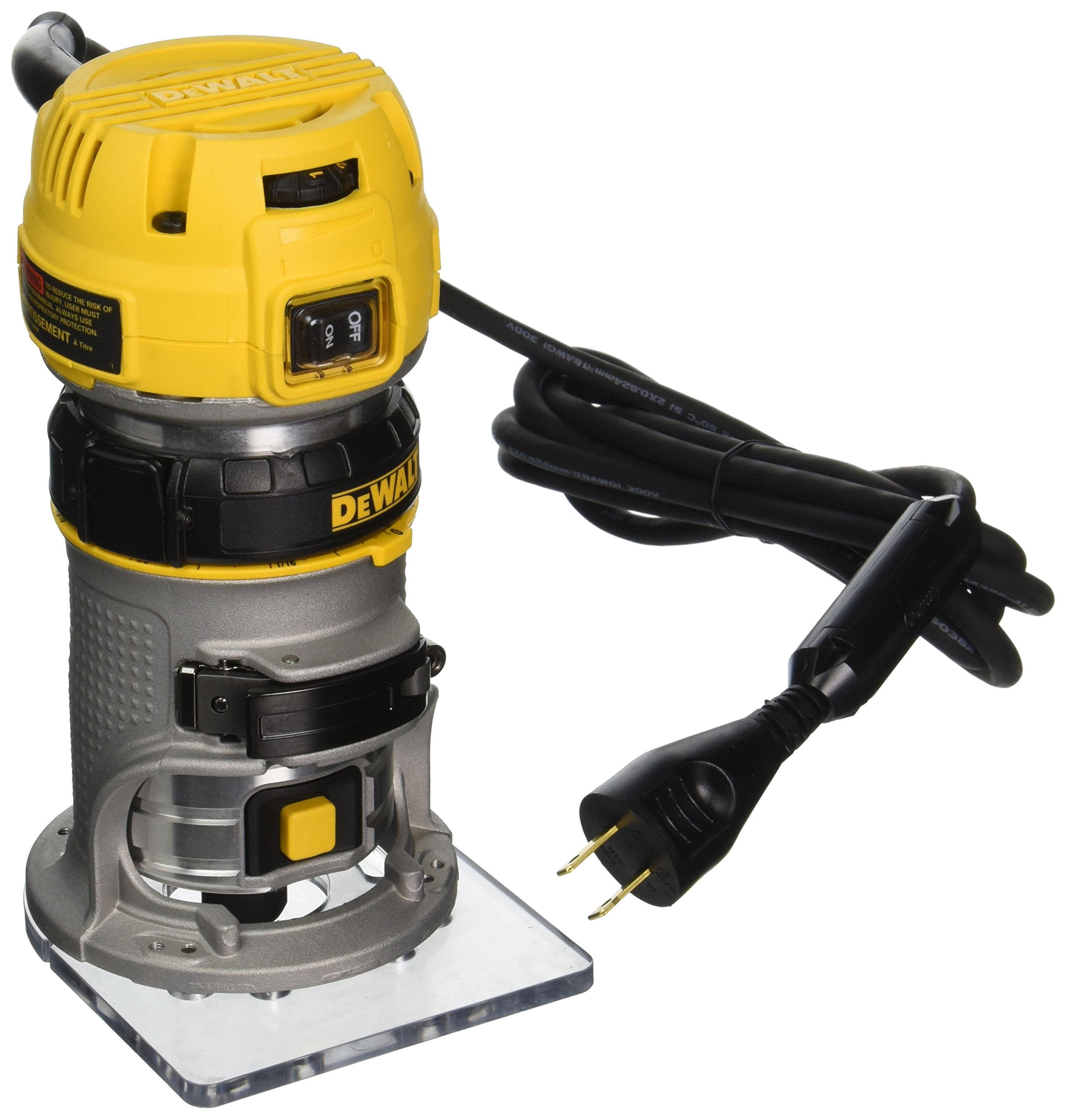 Dewalt DWP611 1.25hp Max Torque Variable Speed Compact Router W/led's