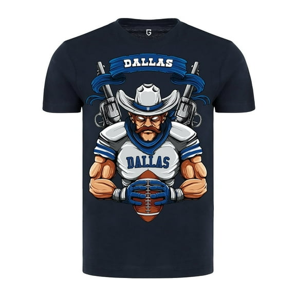 Game Garment Dallas Football Wild West Men's T-Shirt Short Sleeve Crewneck Graphic Tees