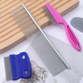 thumbnail image 2 of Miangastore Pet Combs Silver 6Pcs 7.55X1.65in, 2 of 8