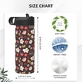 thumbnail image 4 of Yiaed To The Best Mom Print Water Bottle with Straw Lid, Stainless Steel Double Wall Insulated Water Bottle | Leak-Proof and Spill-Proof Water Bottle, 4 of 8