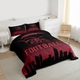 thumbnail image 3 of jejeloiu American Rugby Game Full Size Comforter Sets,Boys Football Gamer Bedding Sets For Boys Kids Reversible 3pcs, 3 of 8