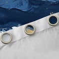 thumbnail image 4 of Manfei Modern Marble Pattern Black Out Curtains,Fulid Art Curtains Pack of 2 (42x63 Each),White Gold Blue Bedroom Curtains For Kids,Microfiber Bedroom Decor, 4 of 6