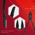 thumbnail image 3 of Juego de manicura 18 cortaúñas kit de pedicura negro y rojo, 3 of 5