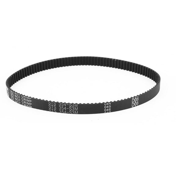 S3M-354 118 Teeth 10mm Width Black Rubber Industrial Drive Machine Timing Belt