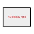 thumbnail image 4 of maskred Projecteur Portable Pliable Sans Plis Rideau de Projection Écran 4:3 Films Portables pour Projecteur Cinéma Maison Extérieur Blanc 84 Pouces, 4 of 5