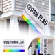 thumbnail image 1 of Banderas personalizadas DIY con tu diseño y emblemas, 1 of 7