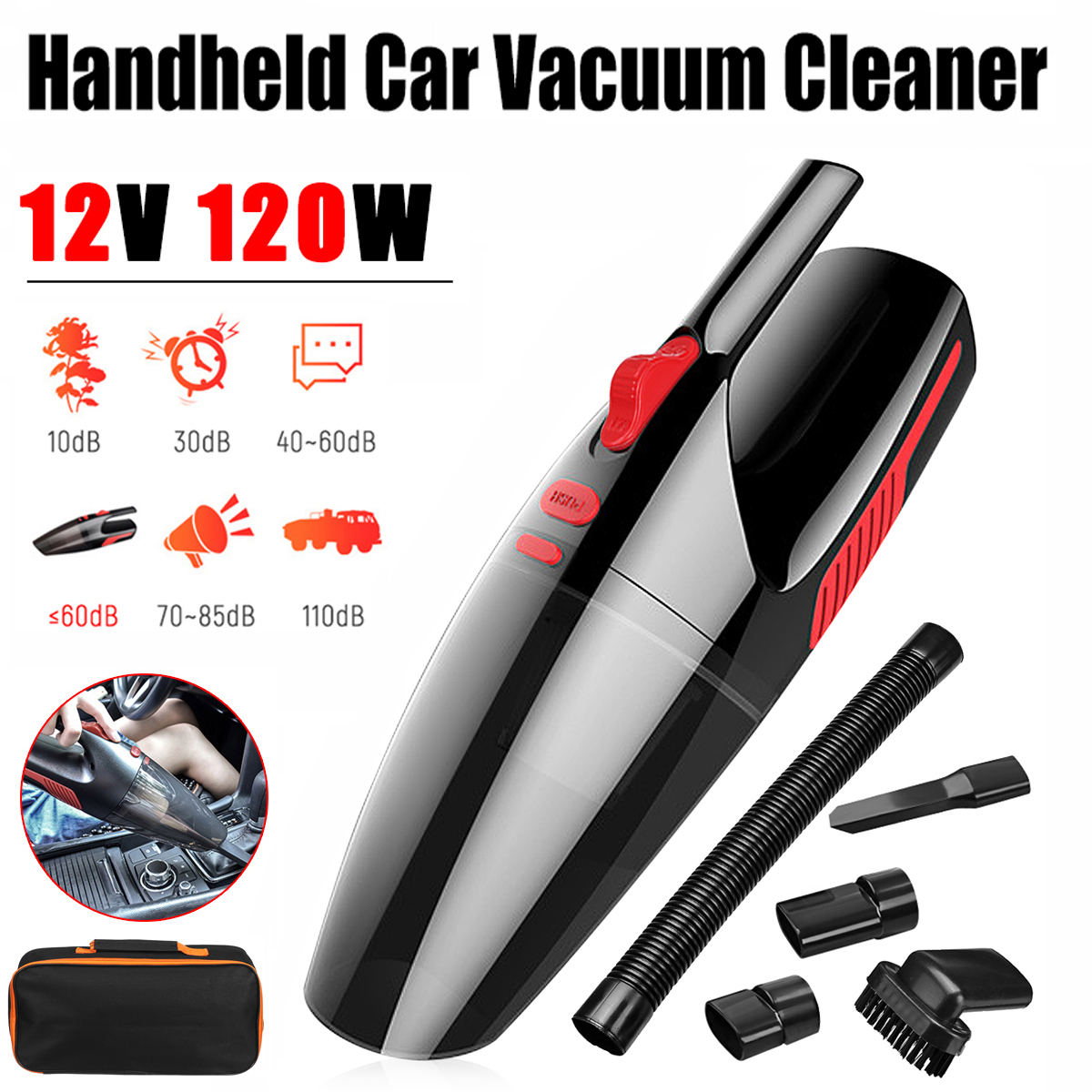 Handheld Cordless Vacuum Cleaner, Pet Hair Vacuum, Car Vacuum Cleaner