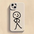 thumbnail image 1 of Funda de teléfono Matchman de dibujos animados para iPhone 11 12 13 14 Pro Max Mini XR XS X 7 8 Plus SE2020, funda de silicona TPU suave mate a prueba de golpes Deng Xun unisex, 1 of 2