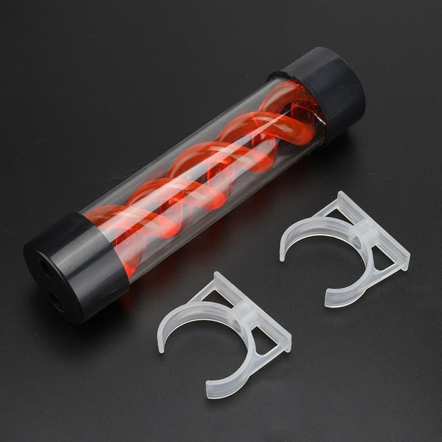 Computer Water Tank PC Water Cooling Reservoir 45mm Diameter Tube with High Temperature Resistant Covers & G1/4 Thread for Desktop Computer Cooler Accessory