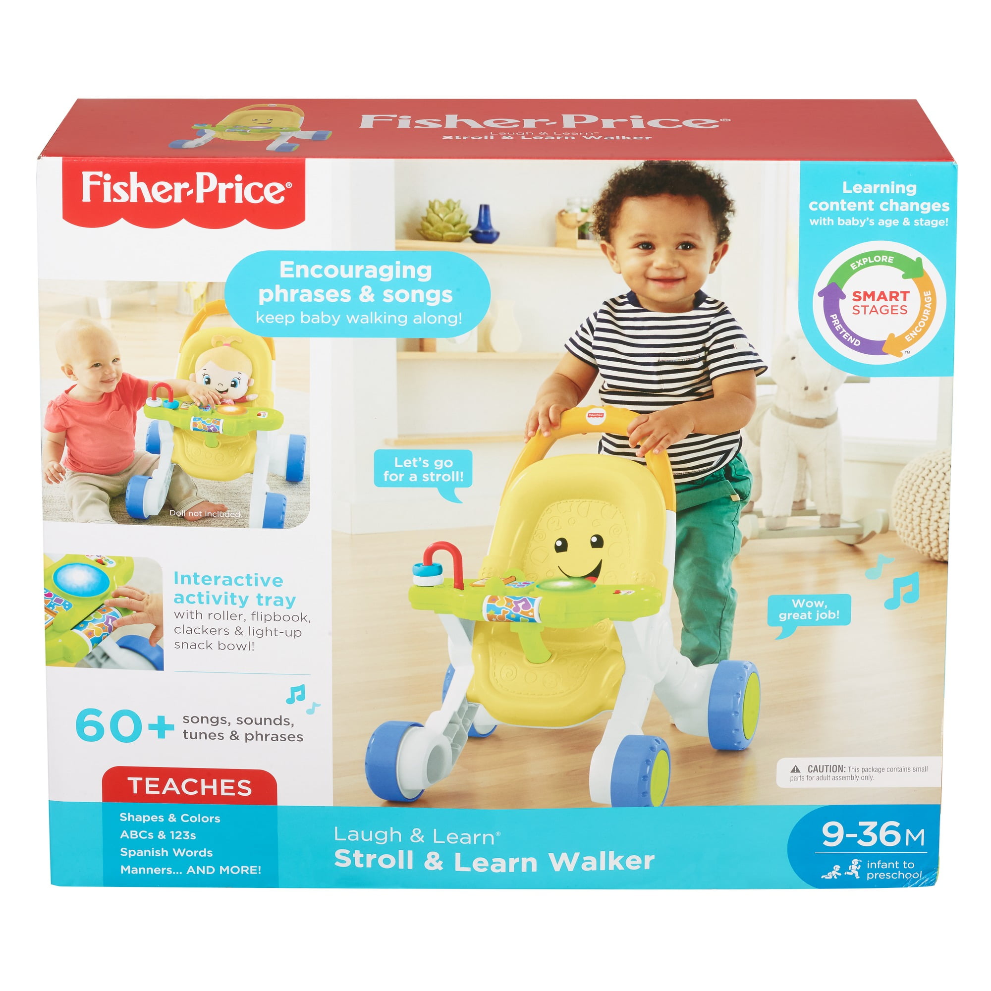 fisher price stroll and learn walker walmart