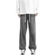 thumbnail image 2 of Pantalones largos de moda para hombre, casuales, de color sólido, con bolsillos y cremallera, cintura elástica, de poliéster., 2 of 4